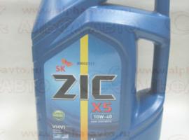 Масло ZIC X5 дизель 10w40 6л полусинтетика