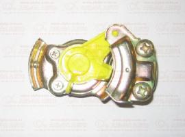Головка соединительная М16х1,5 желтая с клапаном