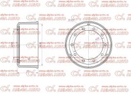 Барабан тормозной BPW 420x180/184х226 ECO PLUS2/EC