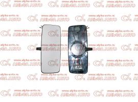 Стекло зеркало DAF/Volvo F/FL 373x190 24v