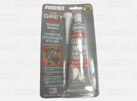 Герметик силиконовый серый ABRO 85гр