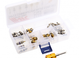 Набор золотников для кондиционера (R12/R134A 33шт. FORD, BMW, CITROEN, HYUNDAI, MERCEDES) JTC