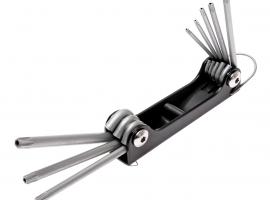 Набор ключей TORX Т9Н-Т40Н складных с отверстием 8 предметов JTC