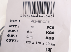 Ремкомплект для домкрата GTE-TH90304 (01) прокладки и уплотнения GTE