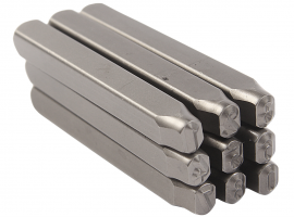 Клейма цифровые 5мм (HRC 60+-2град. DIN 1451) JTC