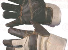 Перчатки кожаные с искусственным мехом