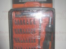 Отвертка со сменными вставками 33пр. АвтоДело