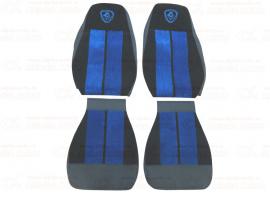 Чехлы SCANIA 5серия синие 2 высоких сиденья