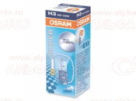 Лампа A12 H3 55Вт OSRAM +30% (SUPER)