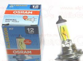 Лампа A12 H7 55Вт 4300K ClearLight 2 шт.