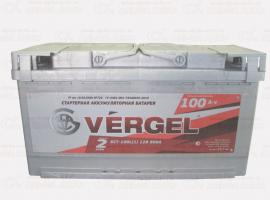 Аккумулятор 100 Ah прямой VERGEL
