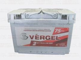 Аккумулятор 75 Ah прямой VERGEL