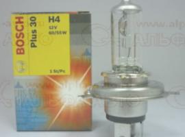 Лампа A12 H4 60/55 BOSCH +30%