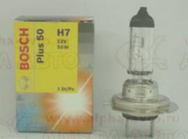 Лампа A12 H7 55Вт BOSCH +50%