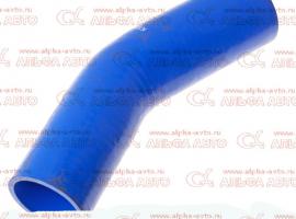 Патрубок радиатора КАМАЗ ЕВРО нижний (синий силико