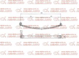 Рессора Volvo FH передняя 2 листа 32х100 990+900Ve
