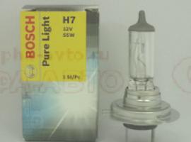 Лампа A12 H7 55Вт BOSCH +90%