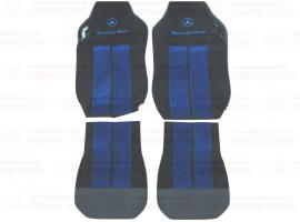 Чехлы MB ACTROS 2012г синие 2 высоких сидения
