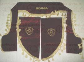 Ламбрекен (косынки) SCANIA красный