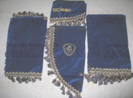 Шторы SCANIA 4серия синие