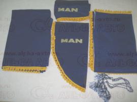 Шторы MAN 2000 синие