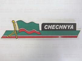 Наклейка Чечня-флаг 7х27см