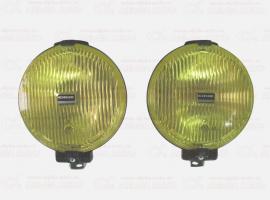 Фара противотуманная круглая D=160мм 24V H3 желтая