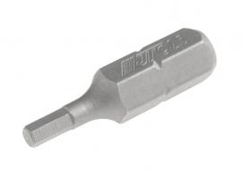 Бита HEX H2.5х25мм 1/4" DR 6-ти гранная S2 JTC