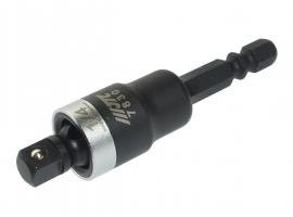 Адаптер 1/4"х1/4" (6.35мм) карданный под шуруповерт JTC