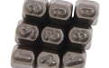 Клейма цифровые 3мм (HRC 60+-2град. DIN 1451) JTC