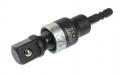 Адаптер 1/4"х1/2" (6.35мм) карданный под шуруповерт JTC