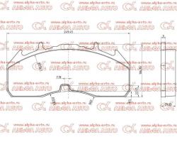 Колодки дисковые 29332 Scania с установочным компл