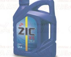 Масло ZIC X5 10w40 4л полусинтетика