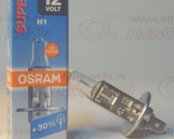 Лампа A12 H1 55Вт OSRAM +30% (SUPER)