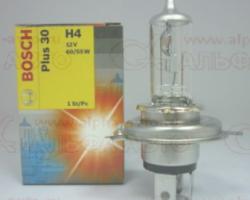 Лампа A12 H4 60/55 BOSCH +30%