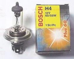Лампа A12 H4 60/55 BOSCH +60%