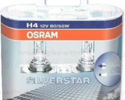 Лампа A12 H4 60/55 OSRAM +50% к-т